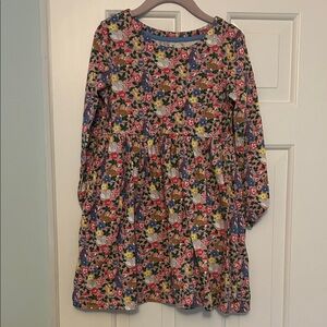 Mini Boden Vibrant Floral Kids Dress